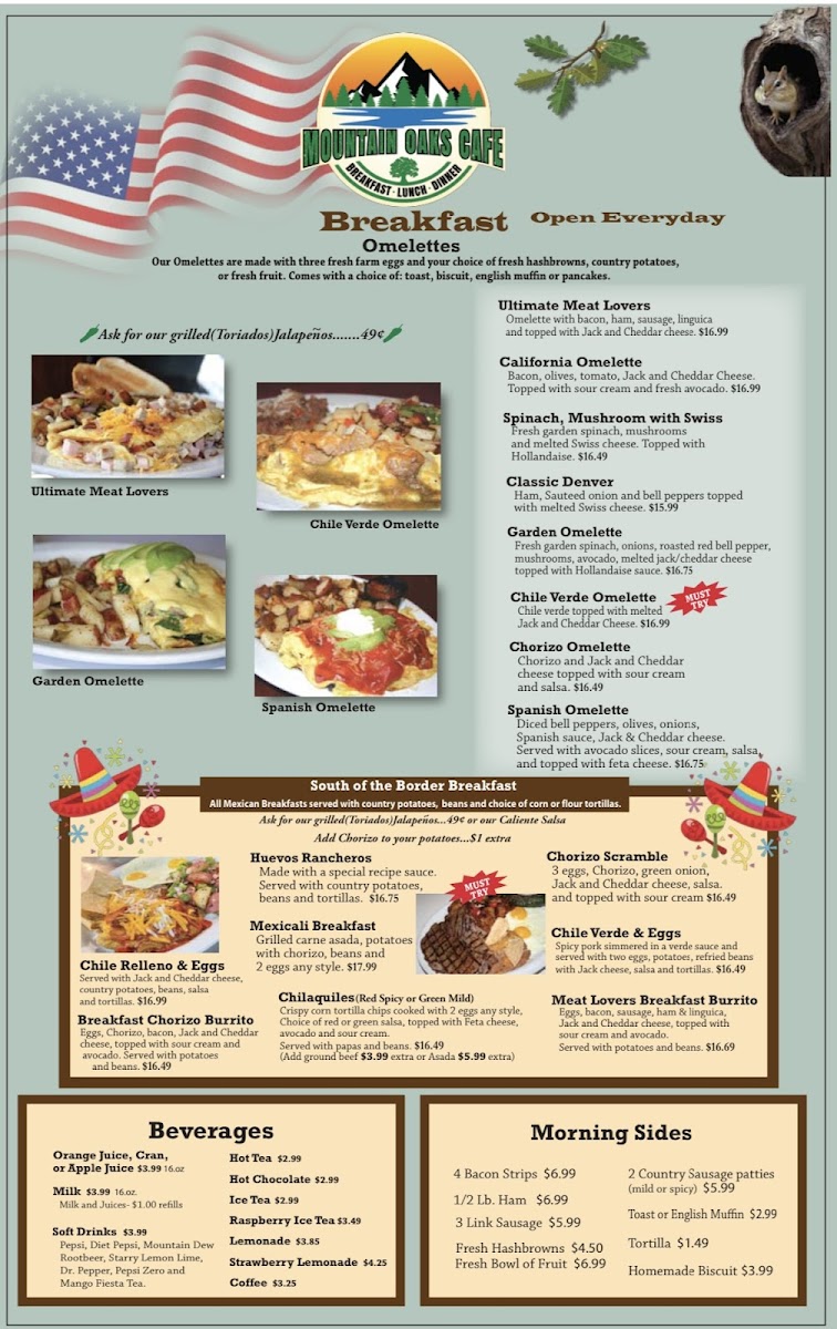 Mountain Oaks Cafe Menu - Image 4